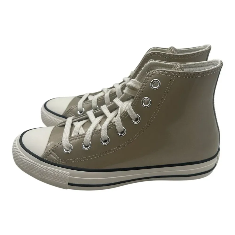 Converse Chuck Taylor All Star Metallic Shoes Women's 6.5 Light Gold Egret Black